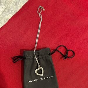 David Yurman Cable Heart Necklace
